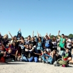 Foto de grup de la primera excursió del curs, a Tous.